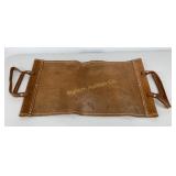 Leather Firewood Carrier Tote