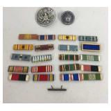 VTG Military Medals & Button