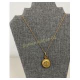 Quartz Swiss Made Pendant Watch on 24" Chain