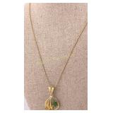 VTG 14K Gold Filled Pendent w/Adjustable 20" Chain