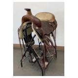 Lone Star 16" Western Saddle w/ Tooled Leather