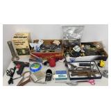 Pegboard Hook Assortment, Padlocks, VTG Hand Tools