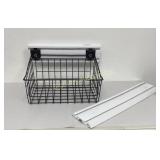 Gladiator Wall Mount Rails & 18" Wire Baskets