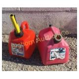 Gas Cans 1 & 1ï¿½ Gallon 2 PC Lot
