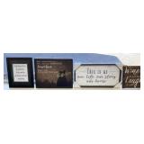 Wall Art 4 Pc Lot Various Sizes
