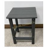 Gray Outdoor Side Table MFG w/ Durable Plastic