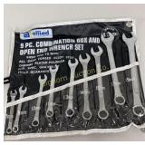 Allied 9 PC Metric Combination End Wrench Set