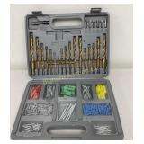 Drill Bits & Wall Anchor Kit in Organizer