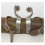 VTG Cat Spring Spur Co. Western Spurs w/ Straps