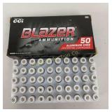 Ammo 9mm 50 Rds Blazer CCI 115 Gr FMJ