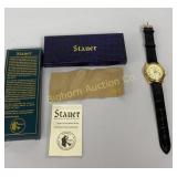 New Stauer Metropolitan Watch w/ Leather Band