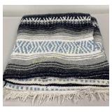 Black White Blue Blanket