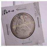 1860-O Liberty Seated Half Dollar