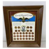 Framed Lincoln Memorial Coinage 1958-1971