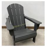 Gray Adirondack Outdoor Chair w/ Arms