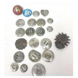 VTG Horse Head Glass Rosette Bridle Ornaments