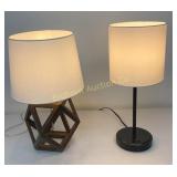 Table Lamps w/ Shades 2 PC Lot