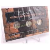 1943 & 1942 Mercury Silver Dime Mint Mark Set