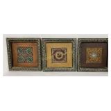 Metal Art Wall Decor 3 Pc Lot