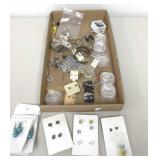 Earring Assortment, Clear Stones and More