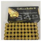 Ammo 9mm 50 Rds Sellies & Bellot 115 Gr FMJ