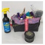 Grooming Bag w/ Contents, Brushes, Shedding Blade