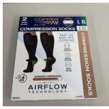 Copper Fit Elite L/XL Compression Socks