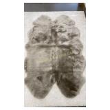 Windward Grey Shorn Quad Sheepskin Rug