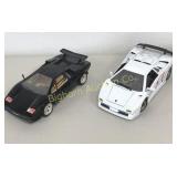 1:18 Scale Lamborghini Die Cast Replicas 2 Pc Lot