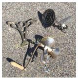 VTG Food Meat Grinder, Propane Heater, Wall Hook