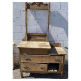 Antique Oak Wash Stand for Repair / Restoration