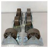 3" Steel Casters 6 Count, Unused