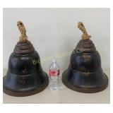 Large Light Metal Bells, 13" Diameter x 14" Tall