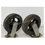 8" Swivel Casters 2 Pc Lot