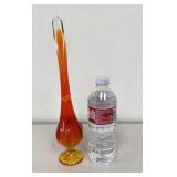 VTG Viking Glass Amberina 12ï¿½" Vase