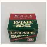 Ammo .410 Ga 3" 25 Rds Estate #6 Shot Hunting Load