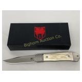 New Cobratec 4" Trapper Pocket Knife w/ Hidden