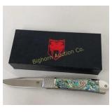 New Cobratec 4" Trapper Pocket Knife w/ Hidden