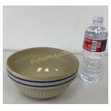 VTG Blue Banded Stoneware 7ï¿½" Bowl