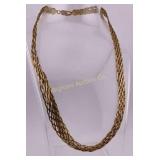 Sterling Sliver Italy Gold Tone 18" Necklace