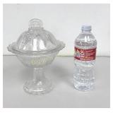 VTG Leaf Pattern Covered Compote c. Early 1900