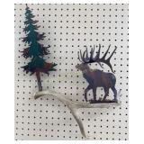 Deer Antler Metal Art Wall Decor