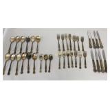VTG Silver Plate Flatware Approx 37 Pc Lot