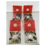 4 Fishing Organizer Boxes w/ Contents Lures