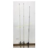 Zebco 5 Ft Fishing Poles w/ Reels 3 Pc Lot