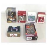 Star Wars Ornament Collection 6 Pc Lot