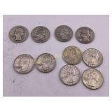 Washington Silver Quarters 1940