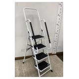 4-Step Folding Ladder w/ Padded Side/Hand Rails
