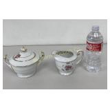Bone China Creamer & Sugar Bowl #747R