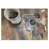 Hand Tools: Torpedo Level, Hacksaw, Pliers,